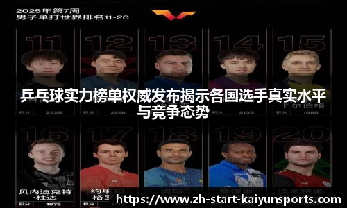 乒乓球实力榜单权威发布揭示各国选手真实水平与竞争态势